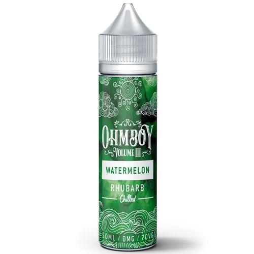 WATERMELON & RHUBARB CHILLED E-LIQUID BY OHM BOY 3 - TidalVape