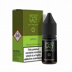 apple nic salt e-liquid by pod salt 